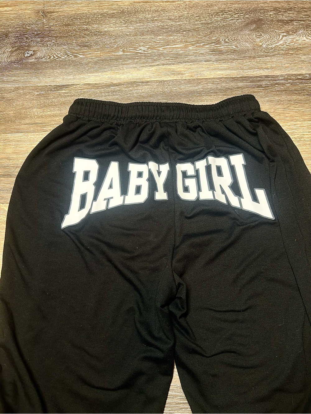 SHEIN Black “BABY GIRL” Graphic Jogger Sweatpants 🖤